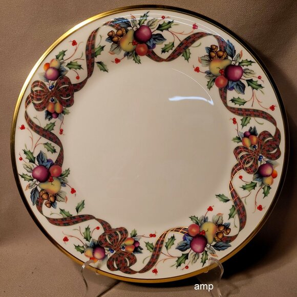 Lenox Holiday Tartan Dinner Plate (10 3/4") EXCELLENT! - Picture 1 of 2